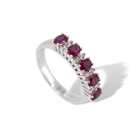 Anillo Mirco Visconti Mujer in Oro blanco Rubino 0.92 Ct LF386/ R - LF386/ R
